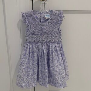 Luli & Me adorable Purple Floral Smocked Dress- size 3T! Perfect for Easter!